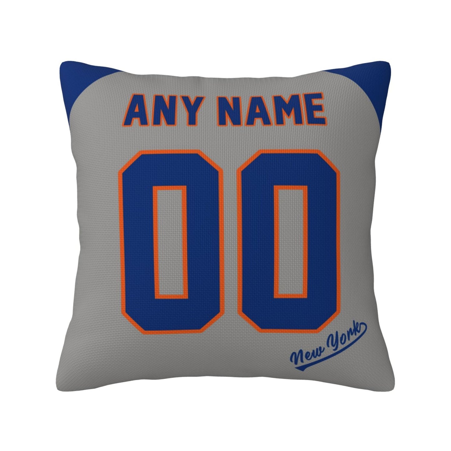Custom New York Mets Pillow Decorative Throw Pillow Case - Print Personalized Football Team Fans Name & Number Birthday Gift Football Pillows