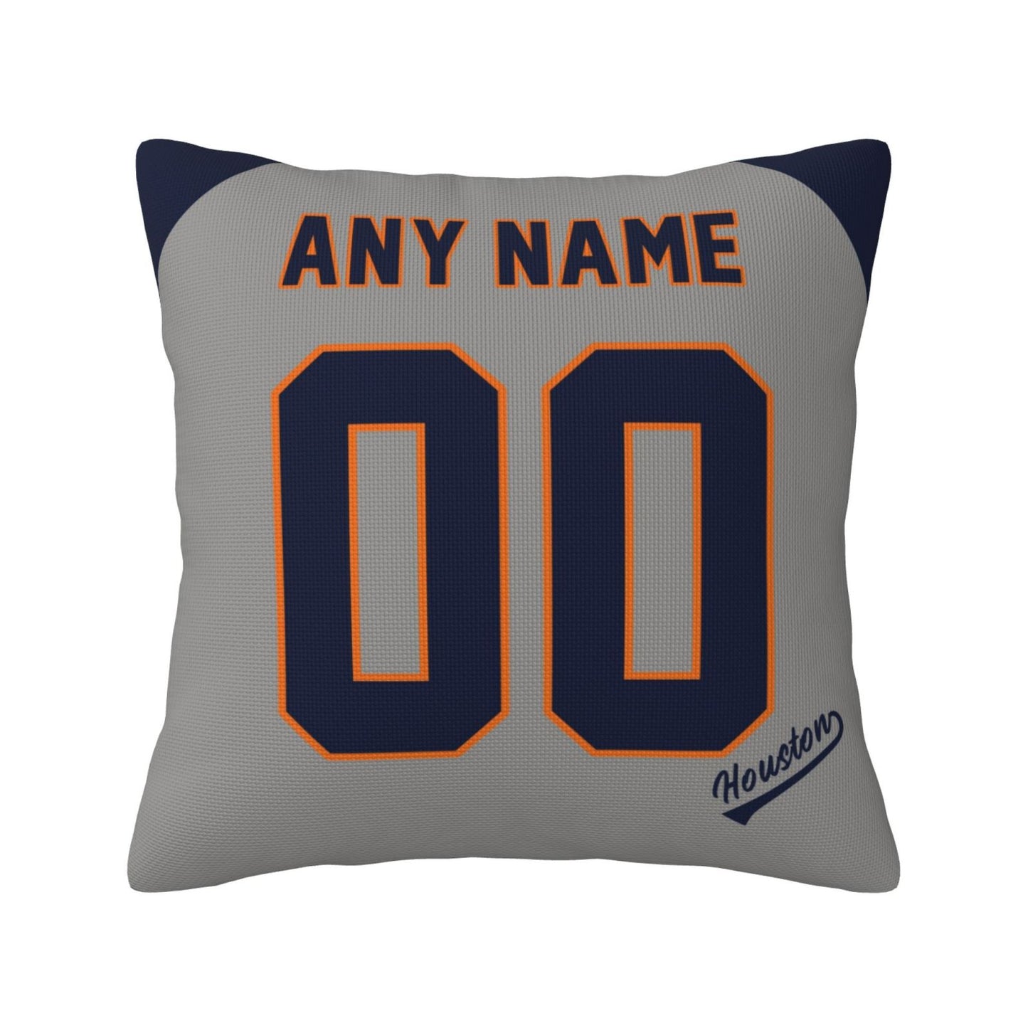 Custom Houston Astros Pillow Decorative Throw Pillow Case - Print Personalized Football Team Fans Name & Number Birthday Gift Football Pillows