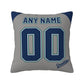 Custom Seattle Mariners Pillow Decorative Throw Pillow Case - Print Personalized Football Team Fans Name & Number Birthday Gift Football Pillows