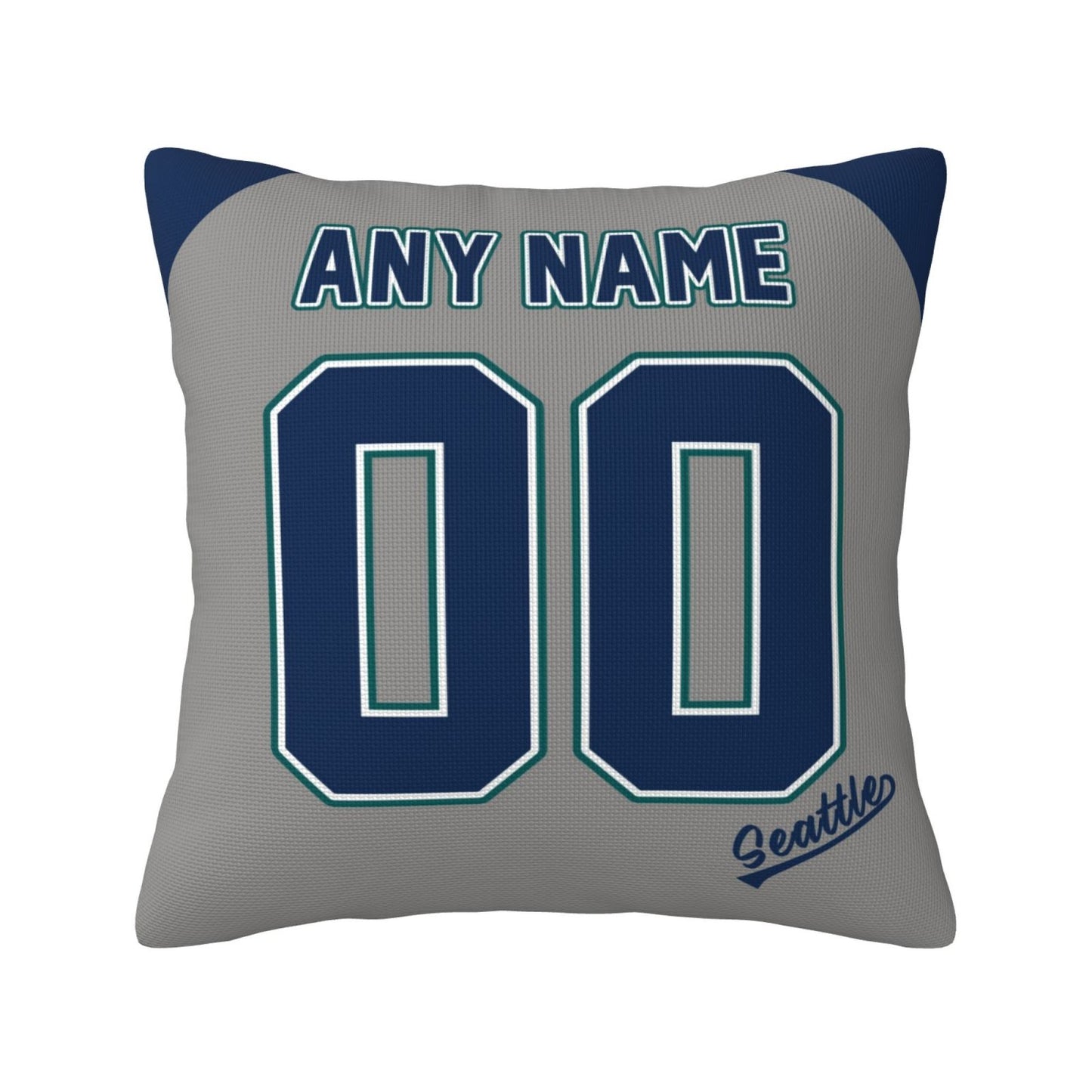 Custom Seattle Mariners Pillow Decorative Throw Pillow Case - Print Personalized Football Team Fans Name & Number Birthday Gift Football Pillows