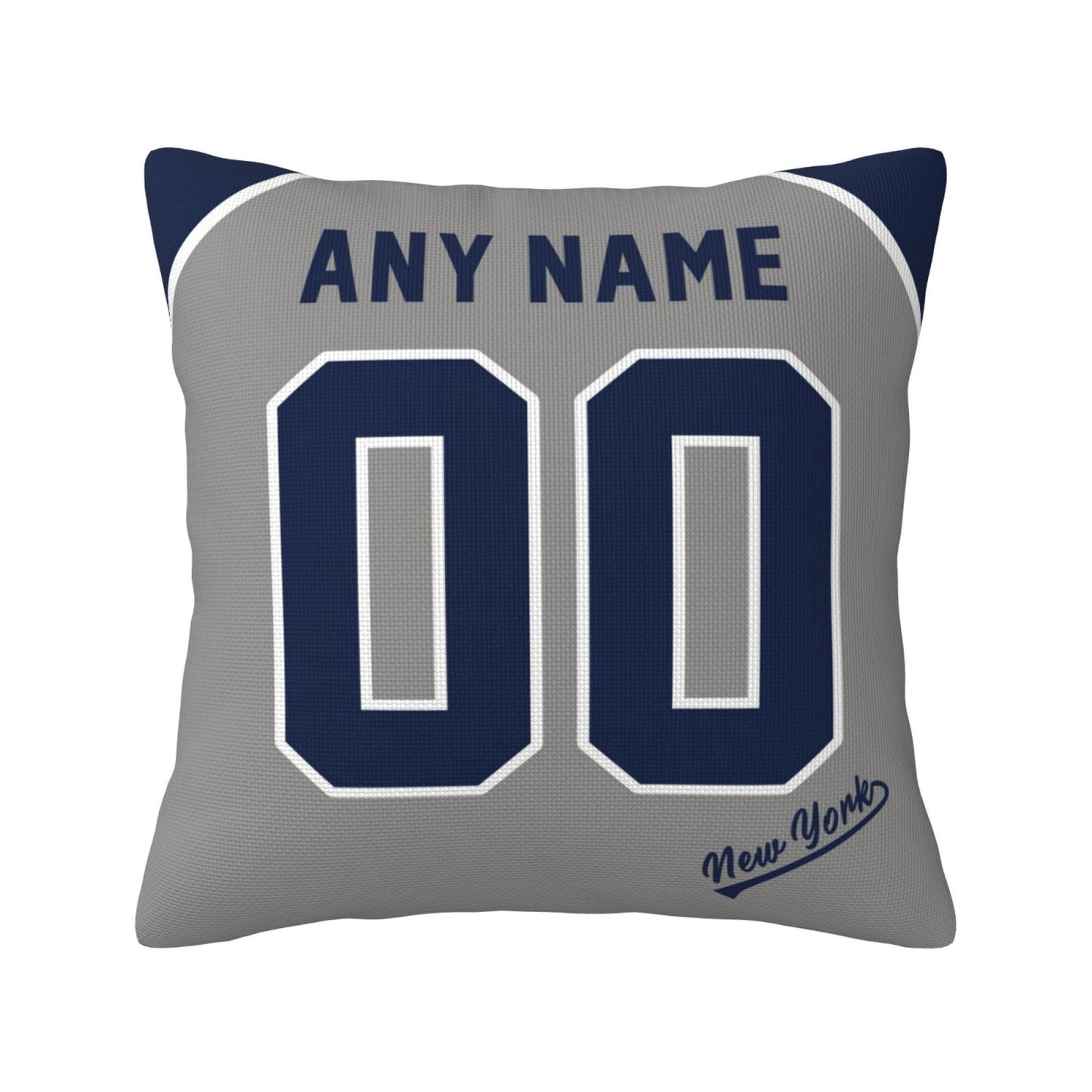 Custom New York Yankees Pillow Decorative Throw Pillow Case - Print Personalized Football Team Fans Name & Number Birthday Gift Football Pillows
