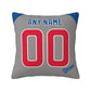 Custom Chicago Cubs Pillow Decorative Throw Pillow Case - Print Personalized Football Team Fans Name & Number Birthday Gift Football Pillows