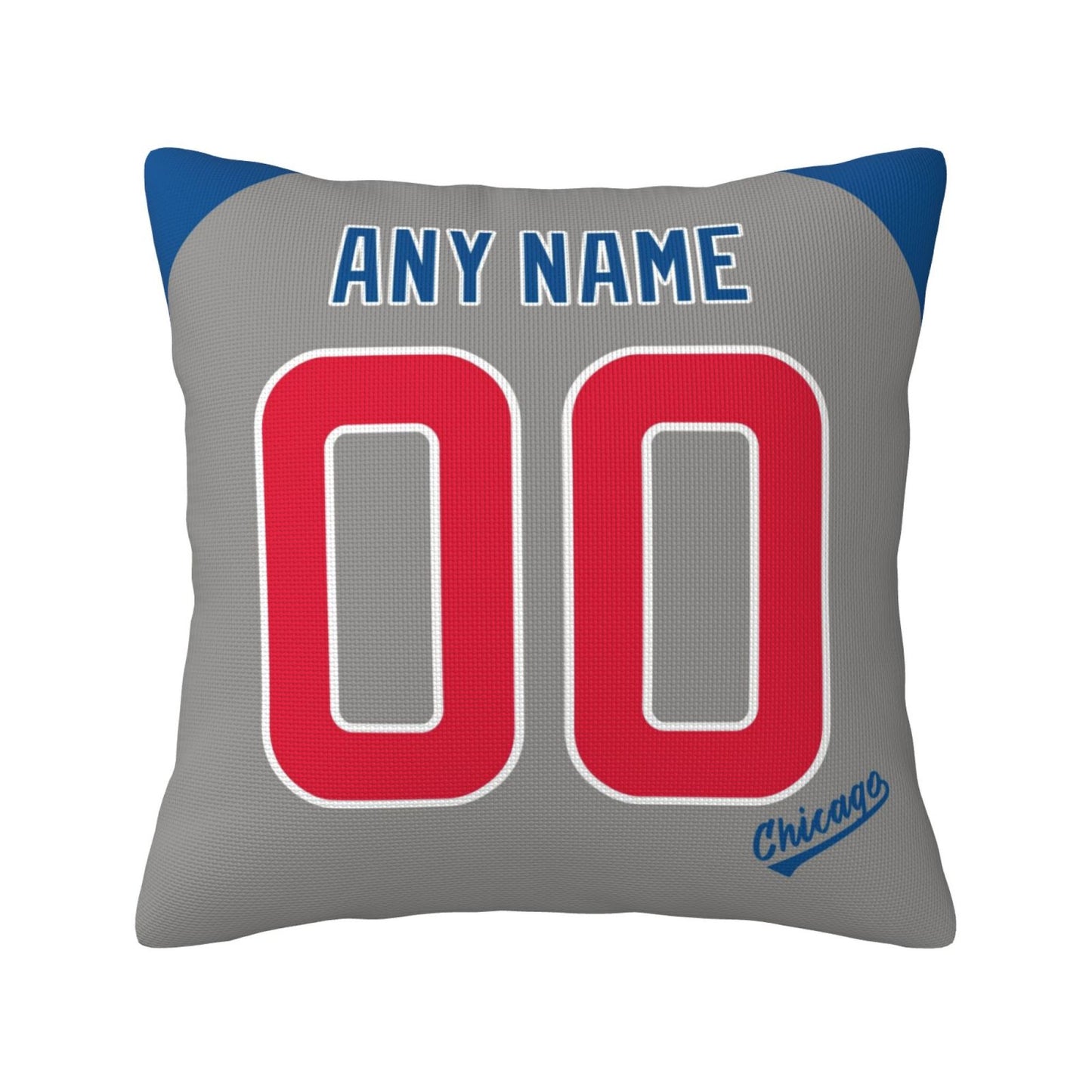 Custom Chicago Cubs Pillow Decorative Throw Pillow Case - Print Personalized Football Team Fans Name & Number Birthday Gift Football Pillows
