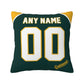 Custom Oakland Athletics Pillow Decorative Throw Pillow Case - Print Personalized Football Team Fans Name & Number Birthday Gift Football Pillows