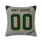 Custom Oakland Athletics Pillow Decorative Throw Pillow Case - Print Personalized Football Team Fans Name & Number Birthday Gift Football Pillows