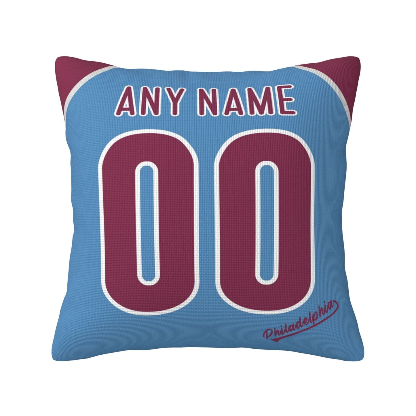 Custom Philadelphia Phillies Pillow Decorative Throw Pillow Case - Print Personalized Football Team Fans Name & Number Birthday Gift Football Pillows