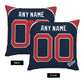 Custom Boston Red Sox Pillow Decorative Throw Pillow Case - Print Personalized Football Team Fans Name & Number Birthday Gift Football Pillows