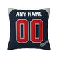 Custom Atlanta Braves Pillow Decorative Throw Pillow Case - Print Personalized Football Team Fans Name & Number Birthday Gift Football Pillows