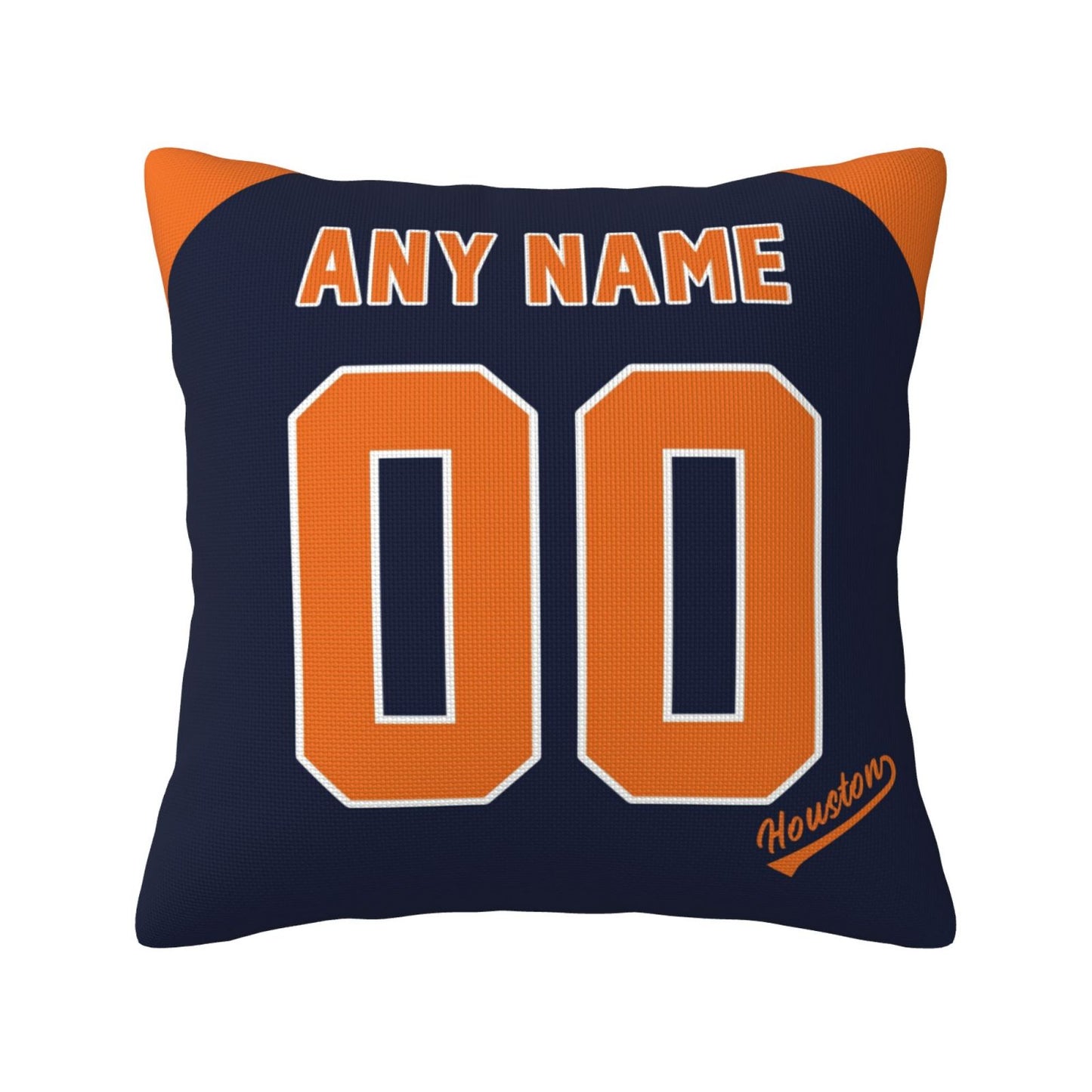 Custom Houston Astros Pillow Decorative Throw Pillow Case - Print Personalized Football Team Fans Name & Number Birthday Gift Football Pillows