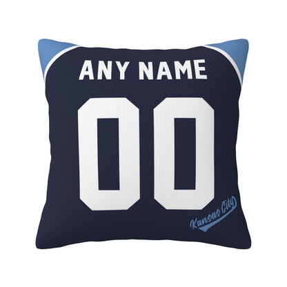 Custom Kansas City Royals Pillow Decorative Throw Pillow Case - Print Personalized Football Team Fans Name & Number Birthday Gift Football Pillows