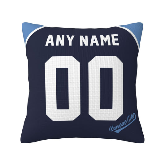 Custom Kansas City Royals Pillow Decorative Throw Pillow Case - Print Personalized Football Team Fans Name & Number Birthday Gift Football Pillows