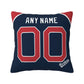 Custom Boston Red Sox Pillow Decorative Throw Pillow Case - Print Personalized Football Team Fans Name & Number Birthday Gift Football Pillows