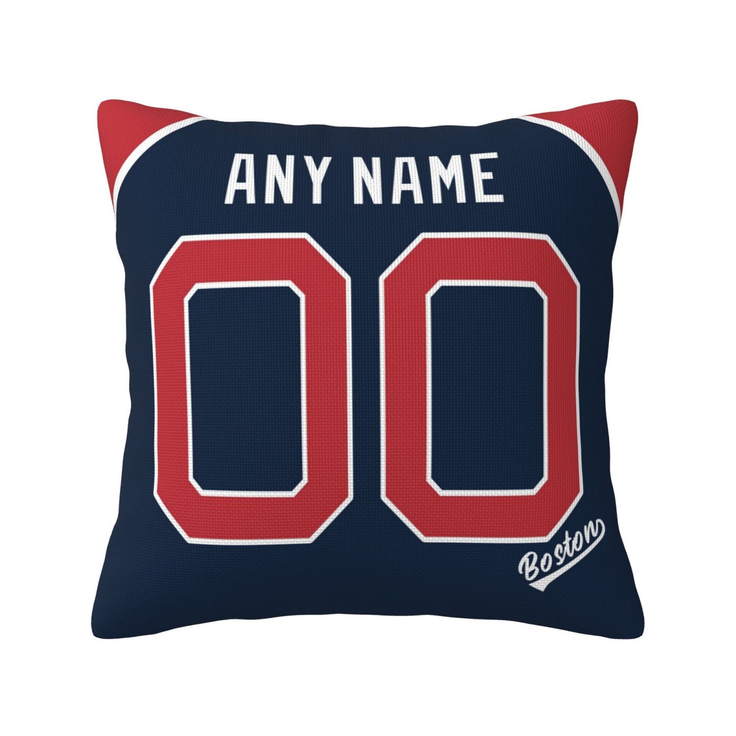 Custom Boston Red Sox Pillow Decorative Throw Pillow Case - Print Personalized Football Team Fans Name & Number Birthday Gift Football Pillows