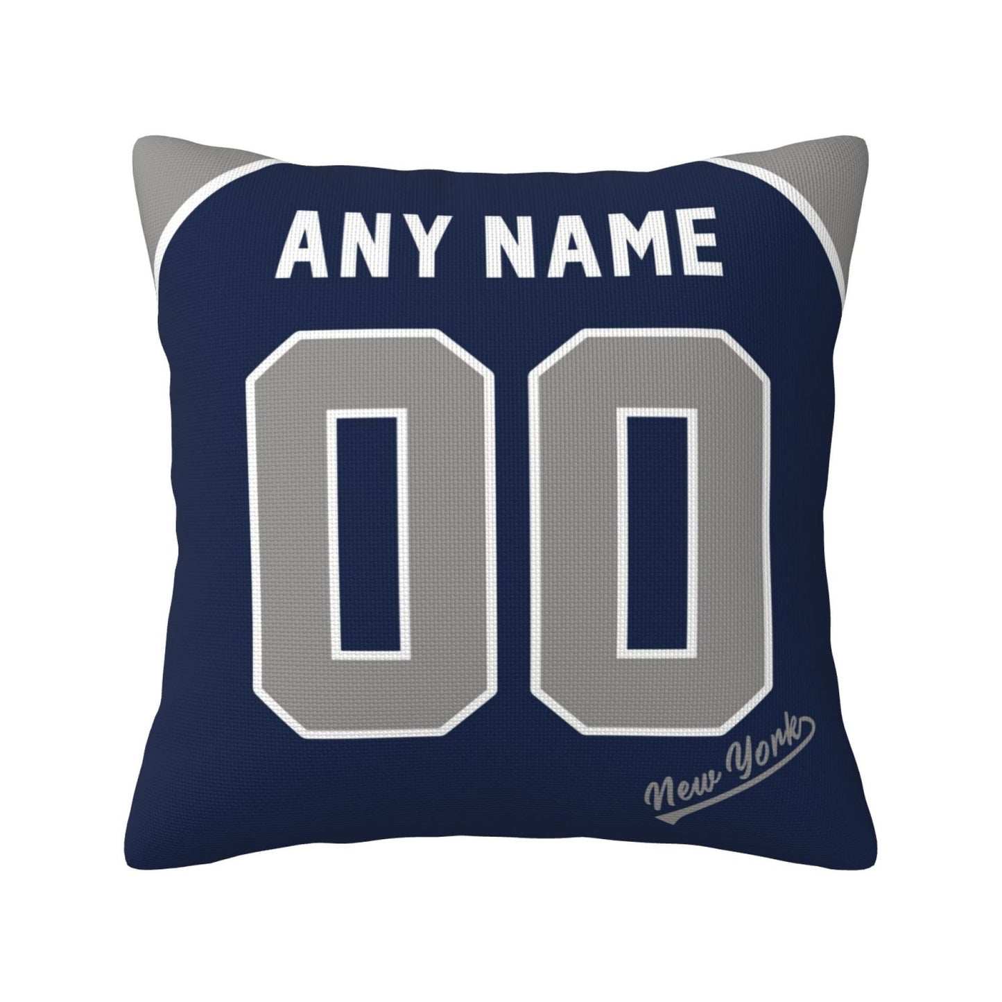 Custom New York Yankees Pillow Decorative Throw Pillow Case - Print Personalized Football Team Fans Name & Number Birthday Gift Football Pillows