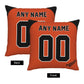 Custom Baltimore Orioles Pillow Decorative Throw Pillow Case - Print Personalized Football Team Fans Name & Number Birthday Gift Football Pillows