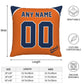 Custom Detroit Tigers Pillow Decorative Throw Pillow Case - Print Personalized Football Team Fans Name & Number Birthday Gift Football Pillows