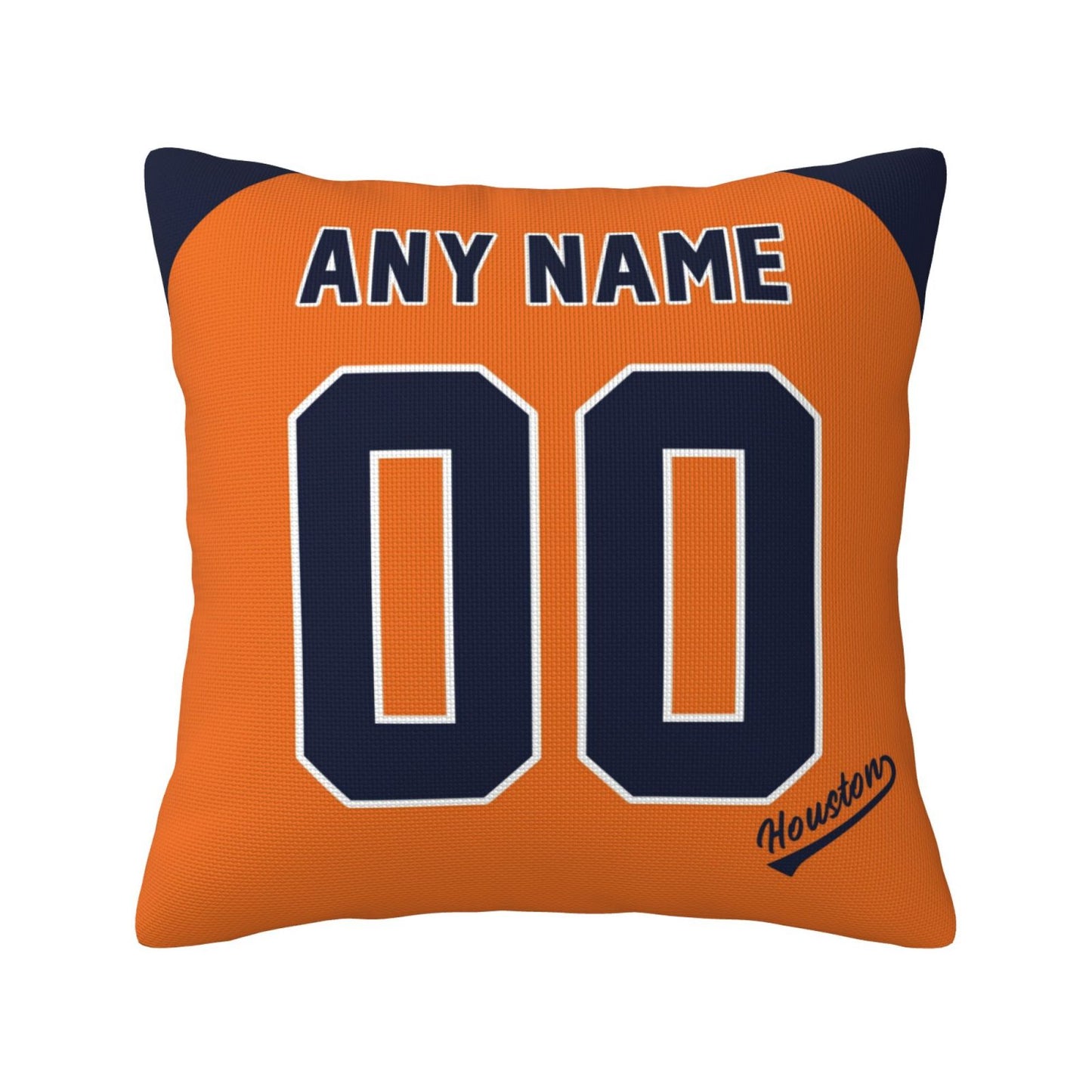 Custom Houston Astros Pillow Decorative Throw Pillow Case - Print Personalized Football Team Fans Name & Number Birthday Gift Football Pillows