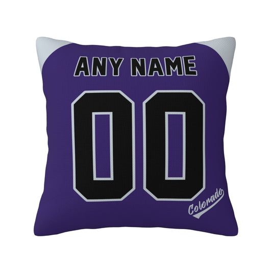 Custom Colorado Rockies Pillow Decorative Throw Pillow Case - Print Personalized Football Team Fans Name & Number Birthday Gift Football Pillows