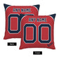 Custom Boston Red Sox Pillow Decorative Throw Pillow Case - Print Personalized Football Team Fans Name & Number Birthday Gift Football Pillows