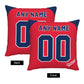 Custom Cleveland Guardians Pillow Decorative Throw Pillow Case - Print Personalized Football Team Fans Name & Number Birthday Gift Football Pillows