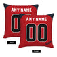 Custom Atlanta Braves Pillow Decorative Throw Pillow Case - Print Personalized Football Team Fans Name & Number Birthday Gift Football Pillows