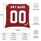 Custom Cincinnati Reds Pillow Decorative Throw Pillow Case - Print Personalized Football Team Fans Name & Number Birthday Gift Football Pillows