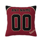 Custom A.Diamondbacks Red Pillow Decorative Throw Pillow Case - Print Personalized Football Team Fans Name & Number Birthday Gift Football Pillows