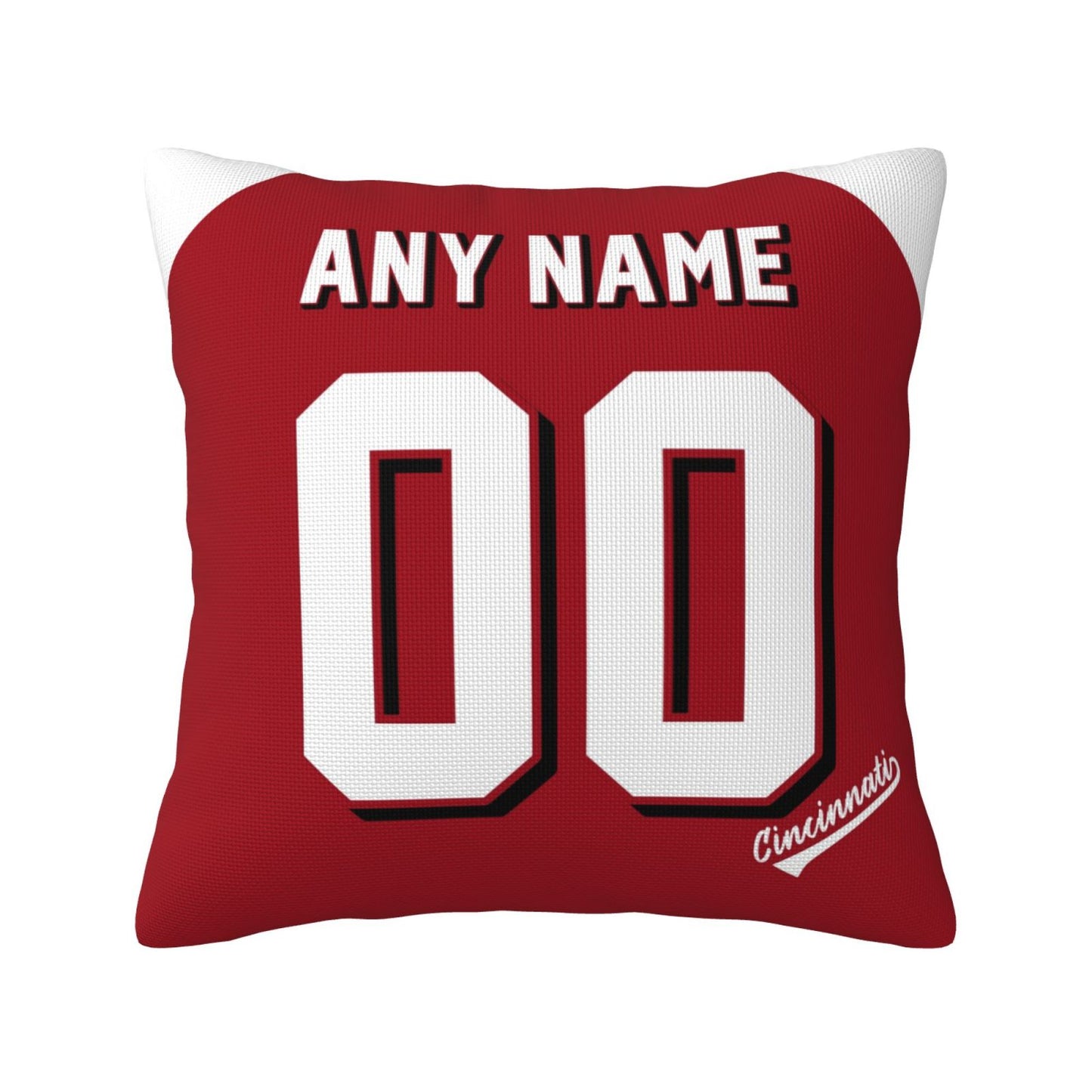 Custom Cincinnati Reds Pillow Decorative Throw Pillow Case - Print Personalized Football Team Fans Name & Number Birthday Gift Football Pillows