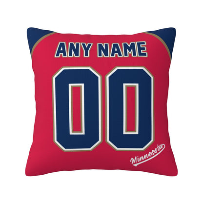 Custom Minnesota Twins Pillow Decorative Throw Pillow Case - Print Personalized Football Team Fans Name & Number Birthday Gift Football Pillows