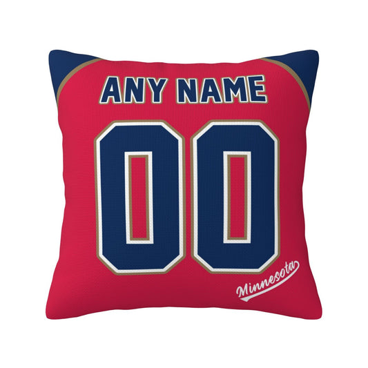 Custom Minnesota Twins Pillow Decorative Throw Pillow Case - Print Personalized Football Team Fans Name & Number Birthday Gift Football Pillows
