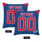 Custom Chicago Cubs Pillow Decorative Throw Pillow Case - Print Personalized Football Team Fans Name & Number Birthday Gift Football Pillows