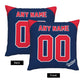 Custom Cleveland Guardians Pillow Decorative Throw Pillow Case - Print Personalized Football Team Fans Name & Number Birthday Gift Football Pillows