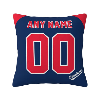 Custom Cleveland Guardians Pillow Decorative Throw Pillow Case - Print Personalized Football Team Fans Name & Number Birthday Gift Football Pillows