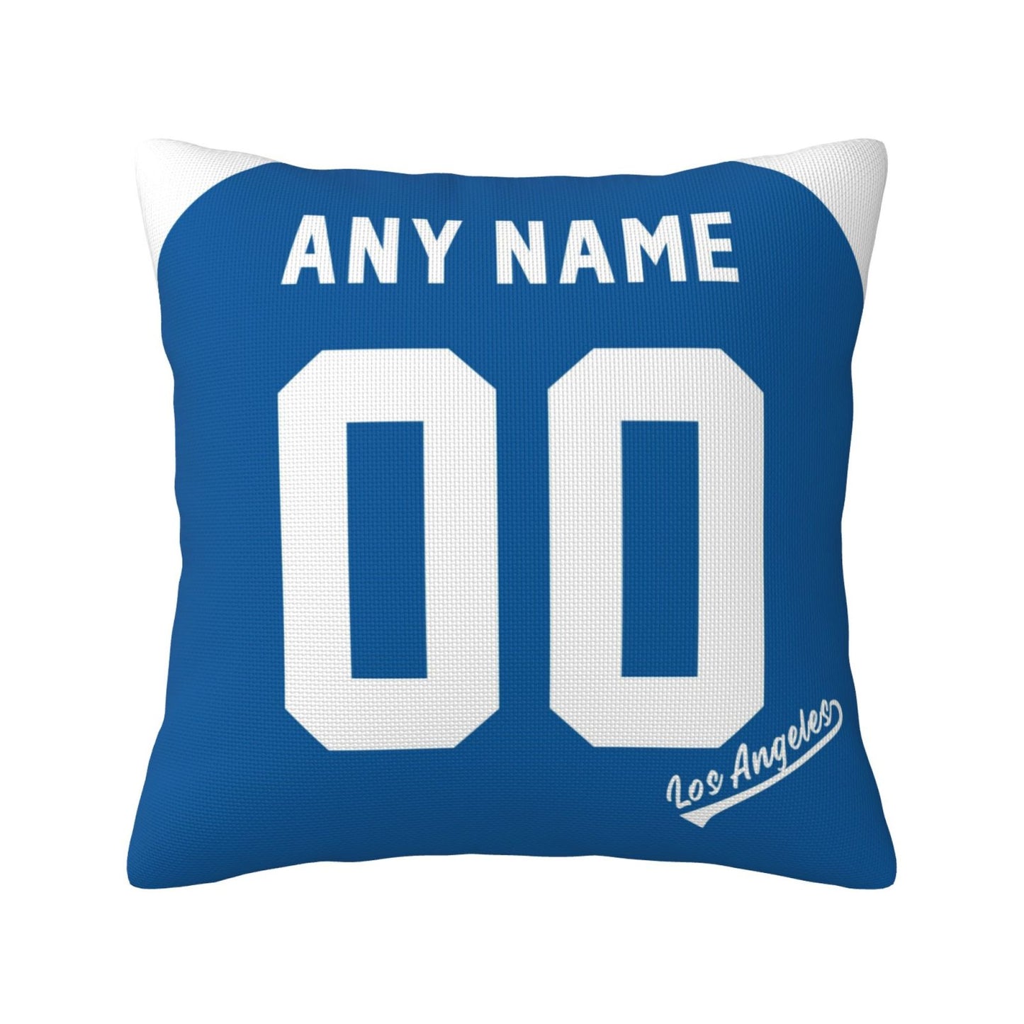 Custom Los Angeles Dodgers Pillow Decorative Throw Pillow Case - Print Personalized Football Team Fans Name & Number Birthday Gift Football Pillows