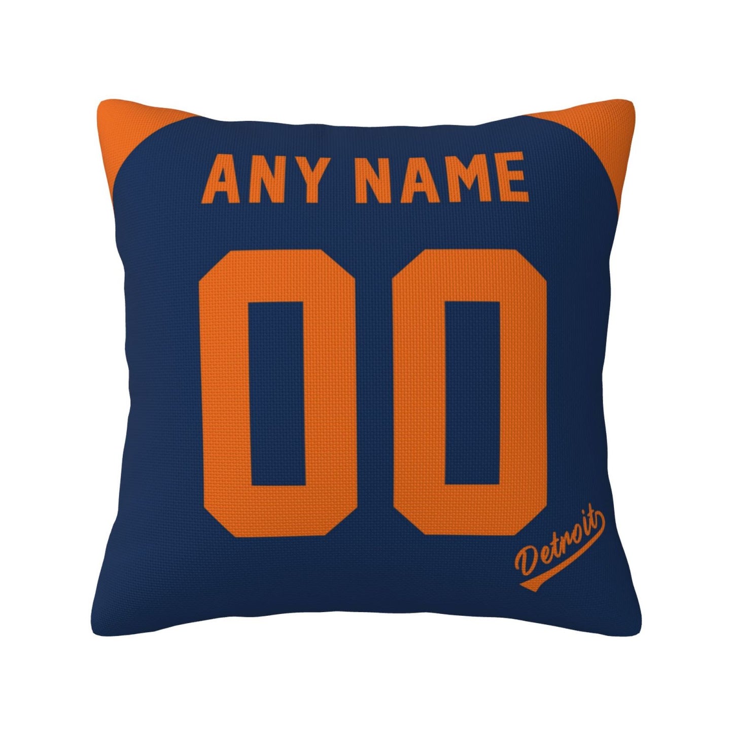 Custom Detroit Tigers Pillow Decorative Throw Pillow Case - Print Personalized Football Team Fans Name & Number Birthday Gift Football Pillows