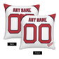 Custom Boston Red Sox Pillow Decorative Throw Pillow Case - Print Personalized Football Team Fans Name & Number Birthday Gift Football Pillows