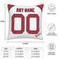 Custom Boston Red Sox Pillow Decorative Throw Pillow Case - Print Personalized Football Team Fans Name & Number Birthday Gift Football Pillows