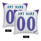 Custom A.Diamondbacks White-Stripe Pillow Decorative Throw Pillow Case - Print Personalized Football Team Fans Name & Number Birthday Gift Football Pillows