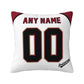 Custom A.Diamondbacks White Pillow Decorative Throw Pillow Case - Print Personalized Football Team Fans Name & Number Birthday Gift Football Pillows