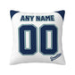 Custom Seattle Mariners Pillow Decorative Throw Pillow Case - Print Personalized Football Team Fans Name & Number Birthday Gift Football Pillows