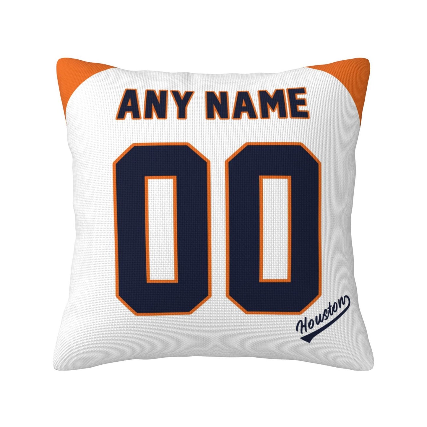 Custom Houston Astros Pillow Decorative Throw Pillow Case - Print Personalized Football Team Fans Name & Number Birthday Gift Football Pillows
