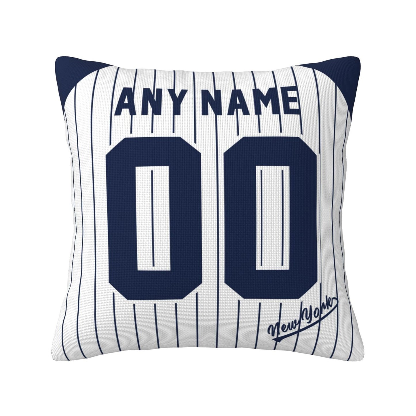 Custom New York Yankees Pillow Decorative Throw Pillow Case - Print Personalized Football Team Fans Name & Number Birthday Gift Football Pillows