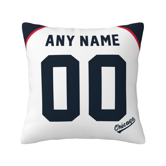 Custom Chicago White Sox Pillow Decorative Throw Pillow Case - Print Personalized Football Team Fans Name & Number Birthday Gift Football Pillows