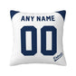 Custom Detroit Tigers Pillow Decorative Throw Pillow Case - Print Personalized Football Team Fans Name & Number Birthday Gift Football Pillows