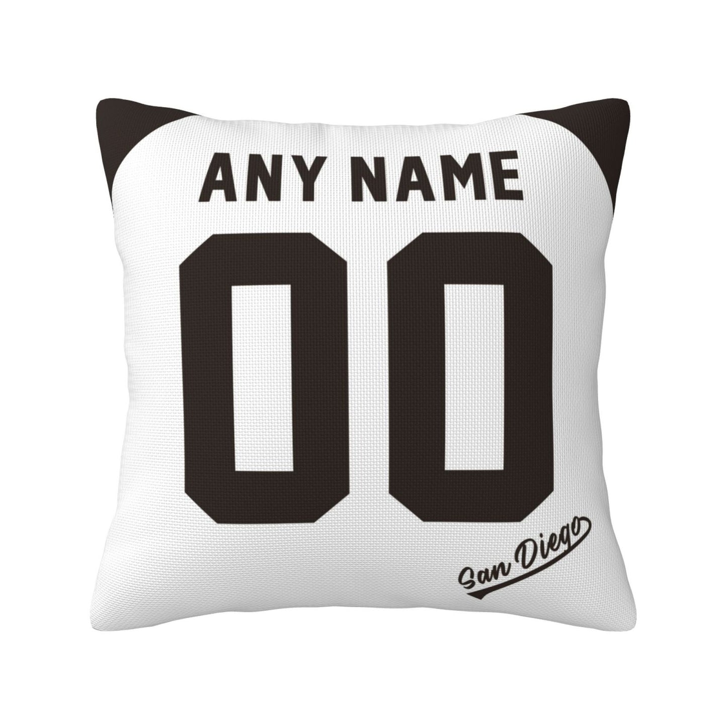 Custom San Diego Padres Pillow Decorative Throw Pillow Case - Print Personalized Football Team Fans Name & Number Birthday Gift Football Pillows