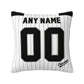 Custom Chicago White Sox Pillow Decorative Throw Pillow Case - Print Personalized Football Team Fans Name & Number Birthday Gift Football Pillows