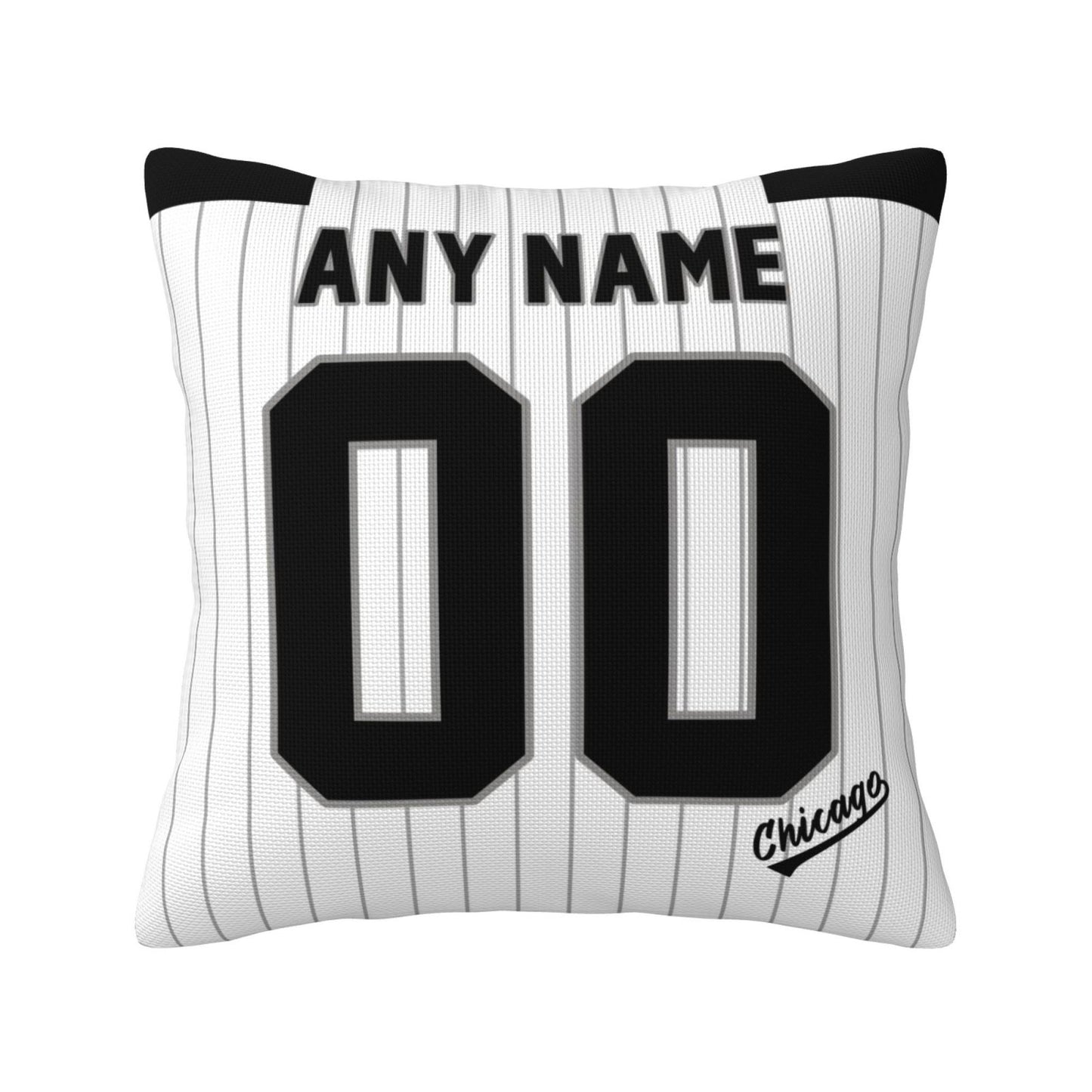 Custom Chicago White Sox Pillow Decorative Throw Pillow Case - Print Personalized Football Team Fans Name & Number Birthday Gift Football Pillows