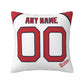 Custom Boston Red Sox Pillow Decorative Throw Pillow Case - Print Personalized Football Team Fans Name & Number Birthday Gift Football Pillows