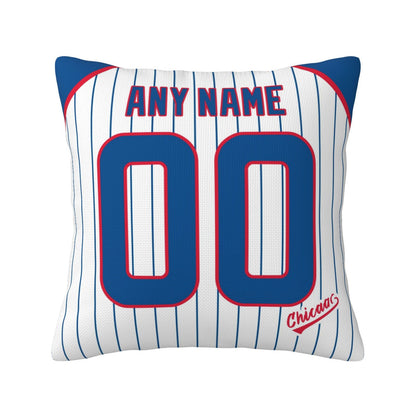 Custom Chicago Cubs Pillow Decorative Throw Pillow Case - Print Personalized Football Team Fans Name & Number Birthday Gift Football Pillows