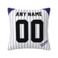 Custom Colorado Rockies Pillow Decorative Throw Pillow Case - Print Personalized Football Team Fans Name & Number Birthday Gift Football Pillows